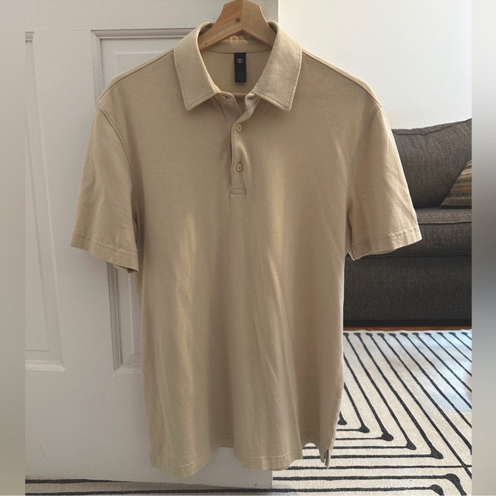 AG Men’s Small Polo in beige